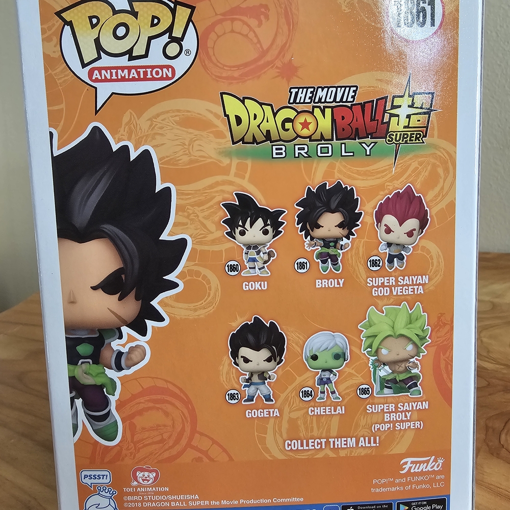Funko Pop! Animation Broly #1861 Dragon Ball Super Vinyl Figure - Black & Green - Picture 4 of 5